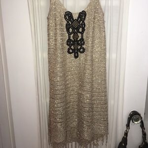 Free people gold party dress